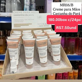 Creme para as mãos castanha do Pará