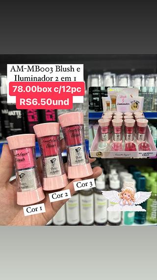 Blush iluminador 2em1